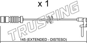 Trusting SU.161 - Сигнализатор, износ тормозных колодок www.biturbo.by
