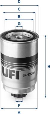 UFI 24.123.00 - Топливный фильтр www.biturbo.by