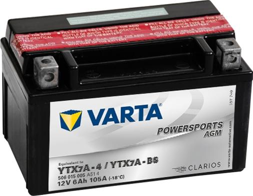 Varta 506015005A514 - Стартерная аккумуляторная батарея, АКБ www.biturbo.by