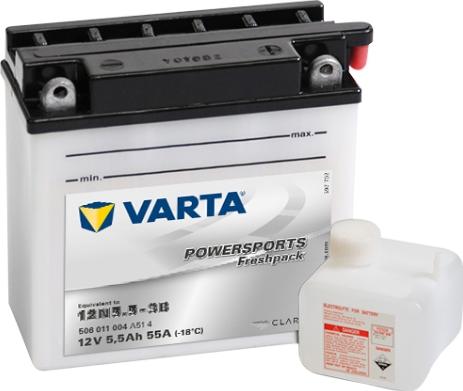 Varta 506011004A514 - Аккумуляторная батарея 6Ah Varta 12V 506 011 004 A514 FP www.biturbo.by