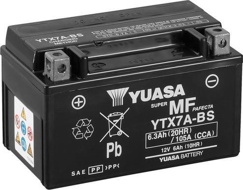 Yuasa YTX7A-BS - Стартерная аккумуляторная батарея, АКБ www.biturbo.by