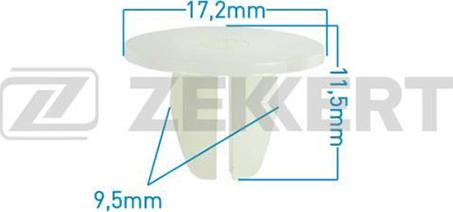 Zekkert BE-2180 - Клипса крепёжная Subaru Toyota (миним. кол-во заказа 10 шт) www.biturbo.by